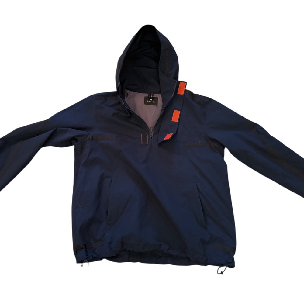 Paul Smith Blue Windbreaker Hooded Jacket